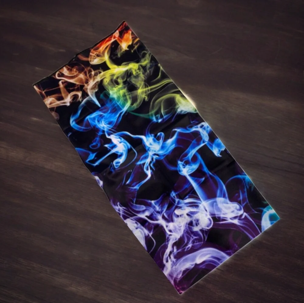 🍄 Colorful Smoke Microfiber Sports Gaiter Neck / Face / Head Cover